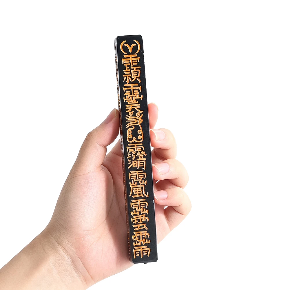 Taoist Ritual Magic Ruler Wood Square Tian Gang Tianpeng Ruler Stick Chinese Feng Shui Exorcise Evil Taoist Mass Ceremonial Tool