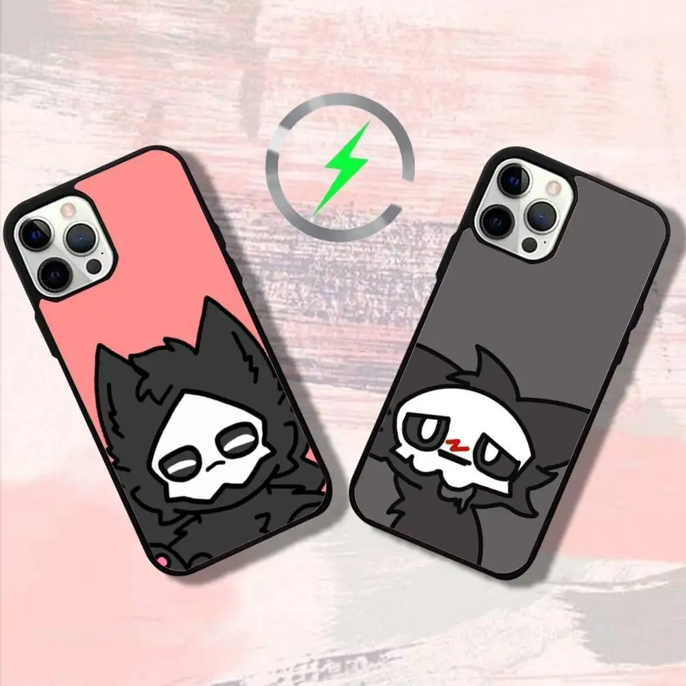 

Милый чехол для телефона P-Puro C-Changeds для iPhone 17,16,15,14,13,12,11, Pro, Max, Plus, Mini, SE4, E с магнитной беспроводной зарядкой Magsafe