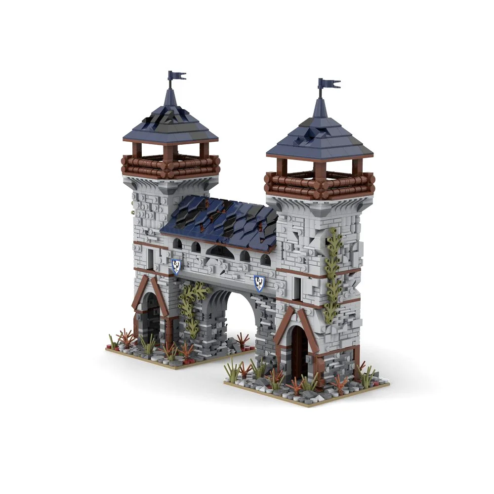 MOC – blocs de construction d'architecture médiévale, faucon, briques modulaires, éducation, Puzzle, jouets, cadeaux d'anniversaire pour enfants