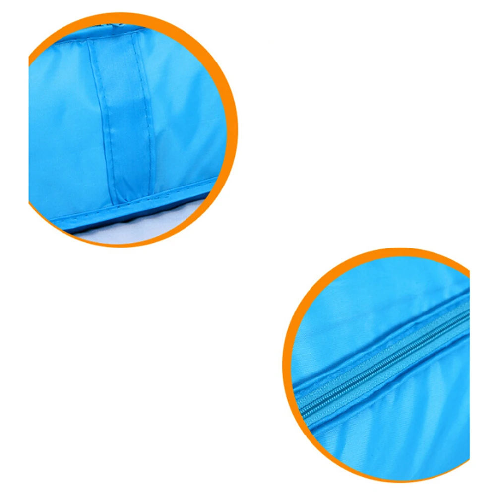 

Dual Zipper Oxford Fabric Clothes Storage Bag Organizer Lightweight Travel Home Use Foldable Storage Bags For Bedding