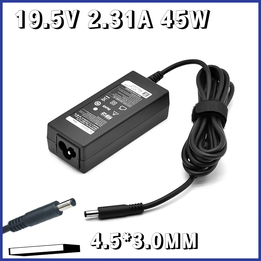 Adaptador de Corriente de 19.5V 2.31A 45W para Laptop Dell Inspiron 15-3552 HK45NM140 LA45NM140 HA45NM140 KXTTW, Cargador de Batería