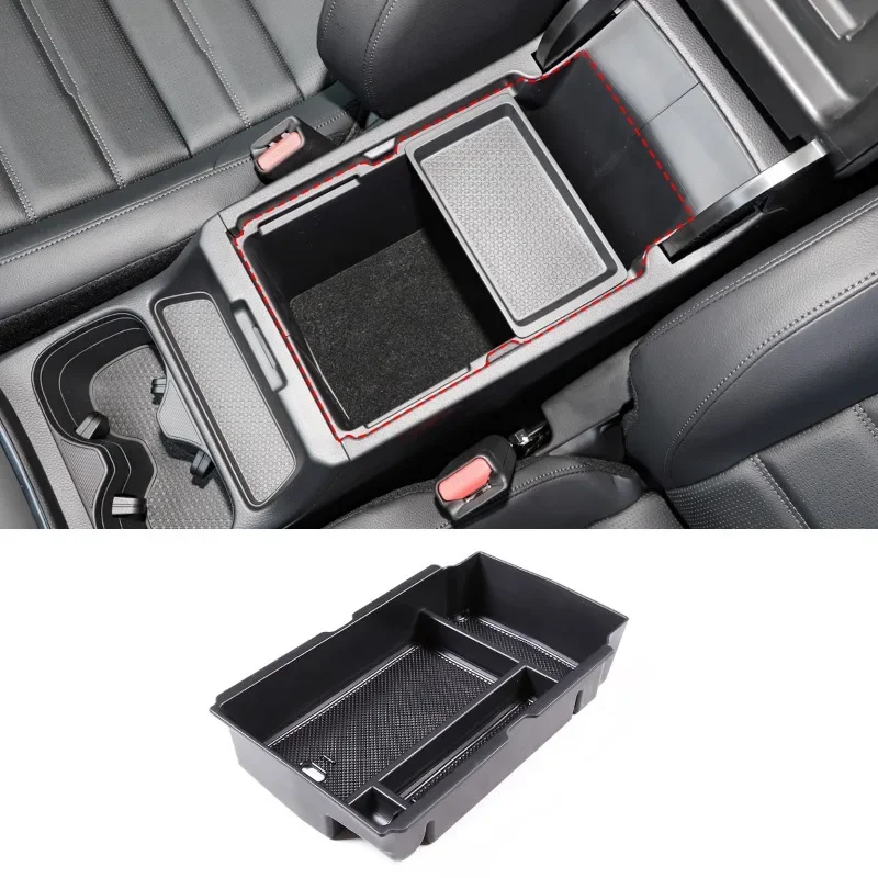 

For Honda CRV 2023 ABS Black Car Central Control Armrest Box Storage Box Phone Storage Box Car Accessories