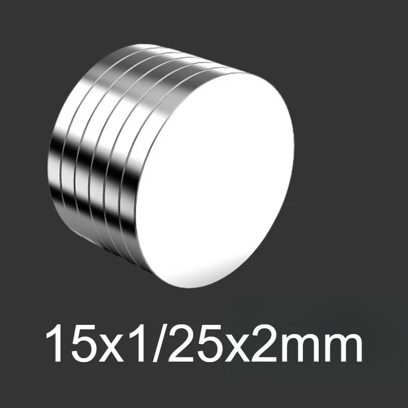 15x1/25x2mm - Okrągły, uniwersalny, mocny magnes, szeroko stosowany w biurach, na tablicach, do mocowania zdjęć, rękodzieł na Halloween, w garażach
