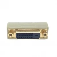 DVI 24 + 1 หญิงถึง DVI 24 + 1 หญิงวิดีโอตรง DVI Extender Coupler อะแดปเตอร์สีเบจ
