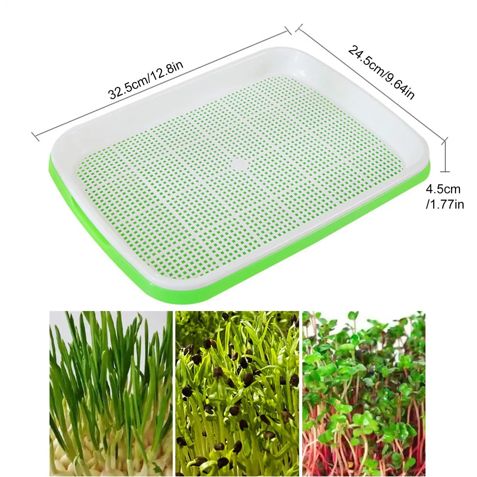 Germination Tray Reusable Plant Tray Hydroponic Propagators For Indoor Gardening Catcher Trimming Breeding Flower Grass Watering
