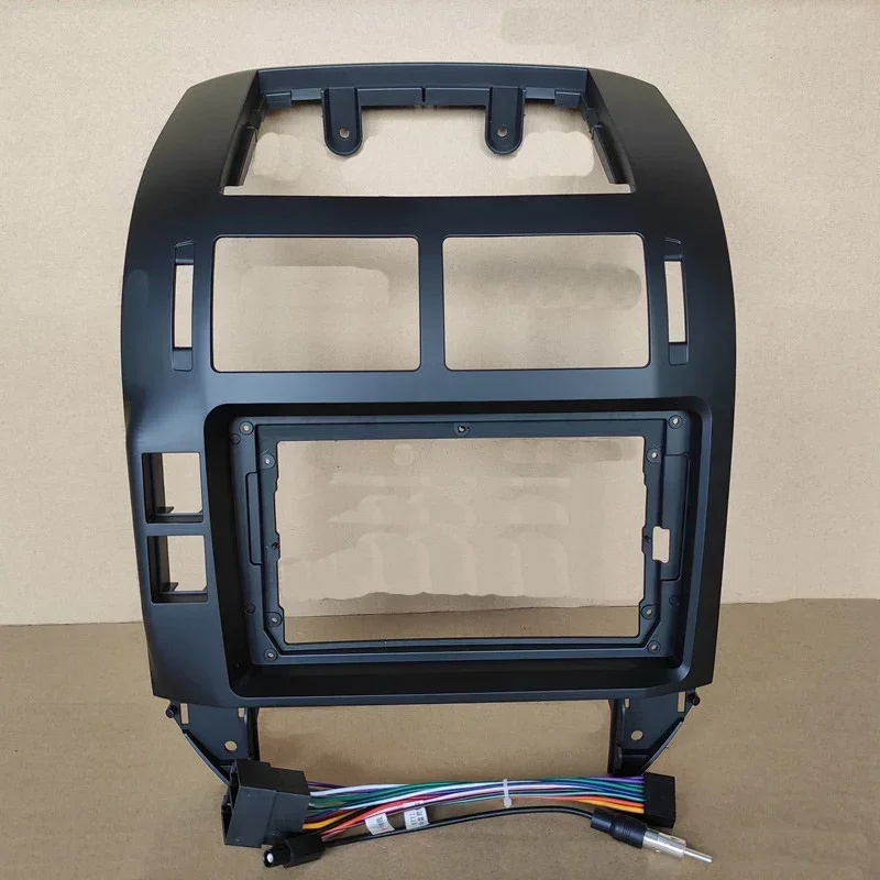 Auto Audio Panel Radio Frame Auto Multimedia Frame Dashboard Panel 9 "Fcias Voor VW Volkswagen Polo 2001 2002 2003 2004 2005-2009