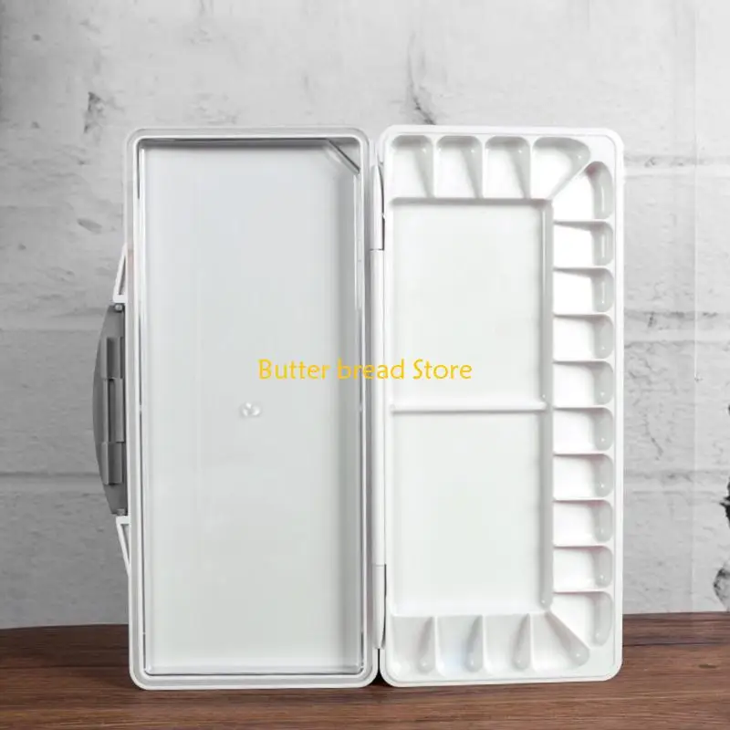 W89C Folding Painting Palette Paint Tray Watercolor Palette Easy to Clean for Art Classes Studio Work and Outdoor Painting