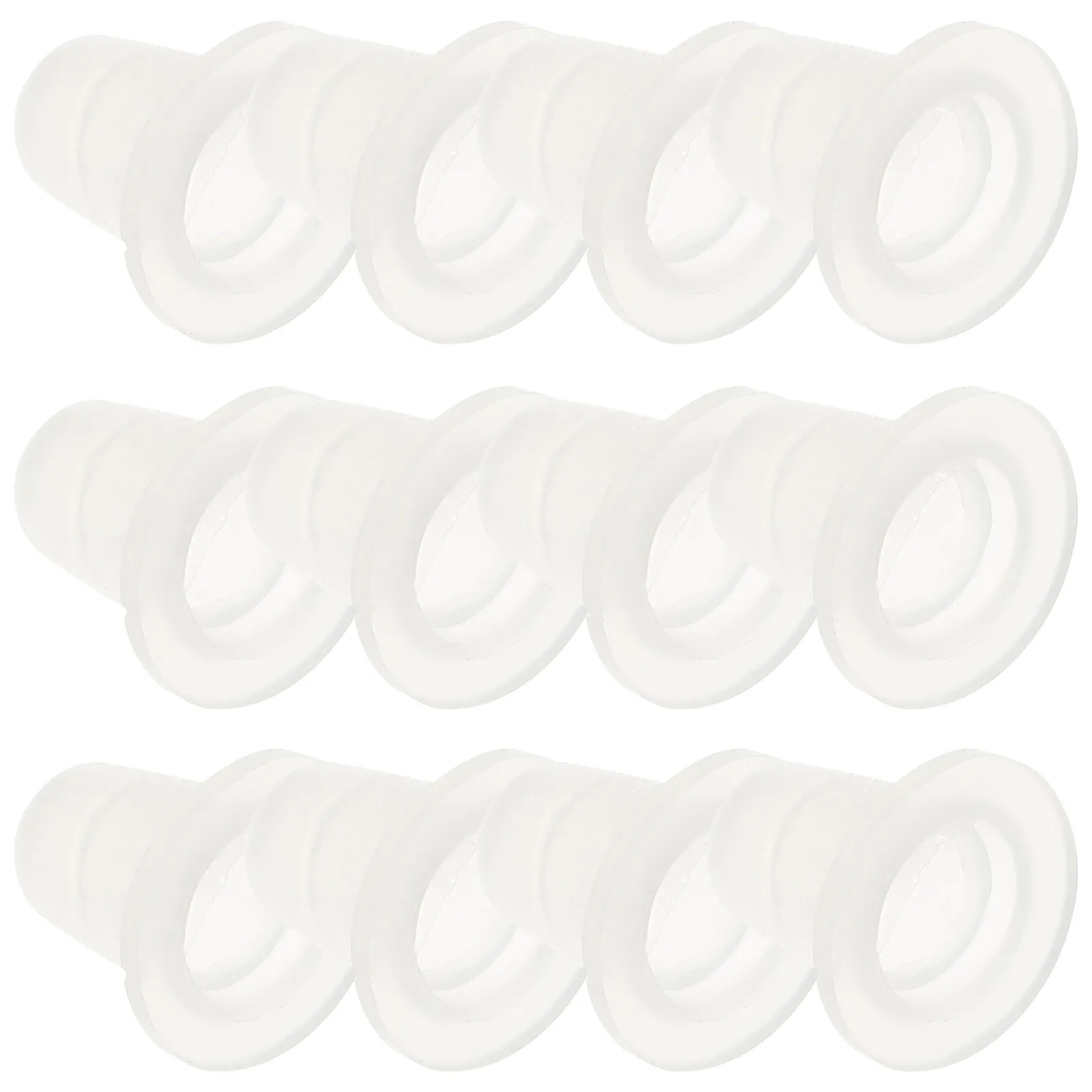 

200Pcs Transparent Silicone Ink Cups Pigment Cups for Tattooing Cosmetology Microblading Eyebrow Embroidery Safe Reusable