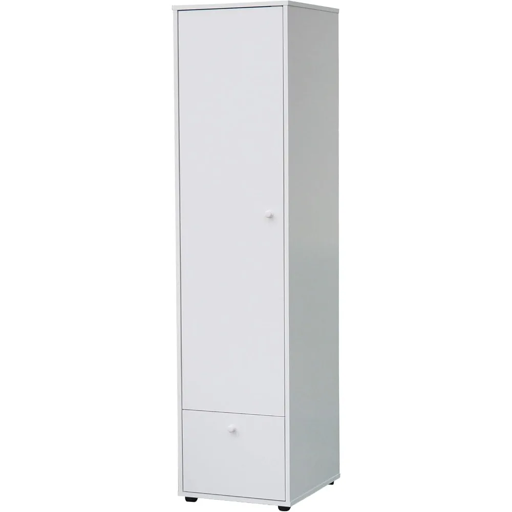 خزانة ملابس بيضاء طويلة لخزانة الملابس مع مساحة واسعة للملابس والإكسسوارات #5