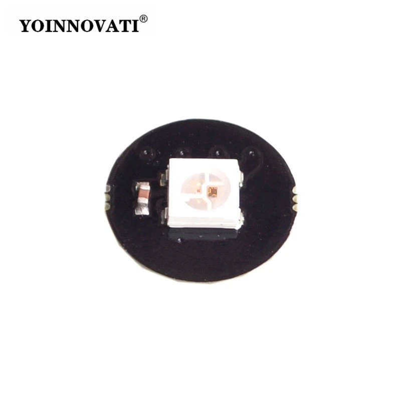10pcs WS2812 Single RGB 1-bit LED Circular Module - 5050 LED Breakout Full Color Driver Lantern Intelligent Control Module
