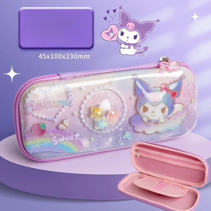 

New Sanrio Kawaii Kuromi 3D Pencil Box Anime Cartoon My Melody Student High-capacity Pencil Case Girl Birthday Gift Accessories