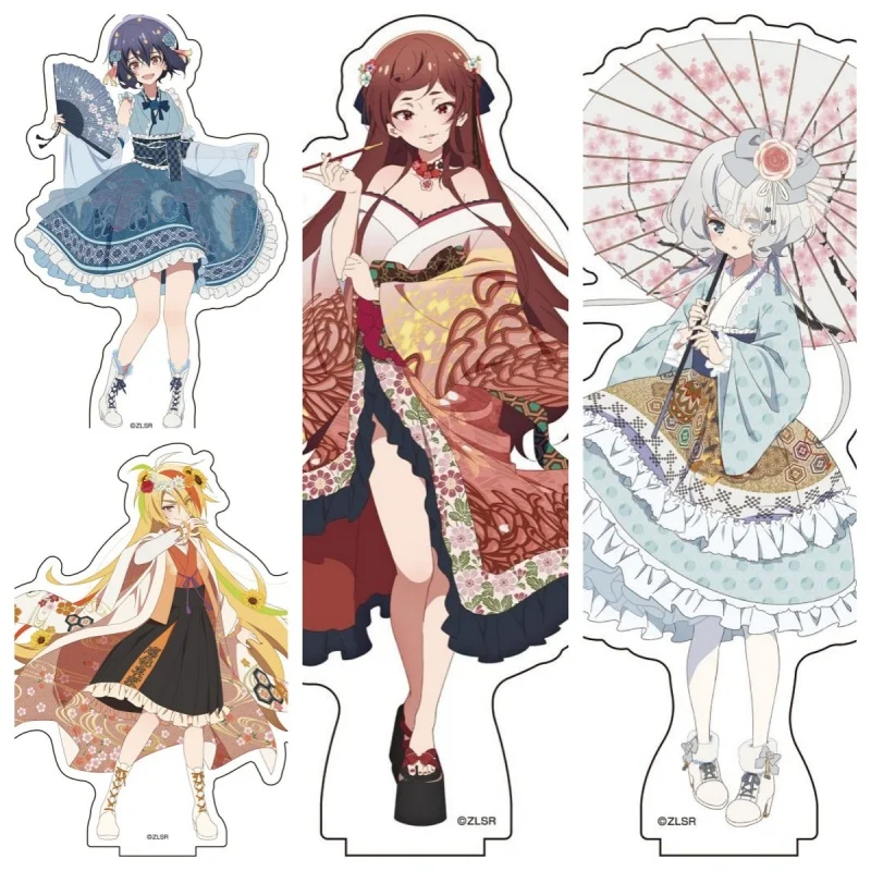ZOMBIE LAND SAGA Cards Cosplay Props Nikaidou Konno Mizuno Hoshikawa Game Anime Peripheral HD Acrylic Stand Standing Keychain