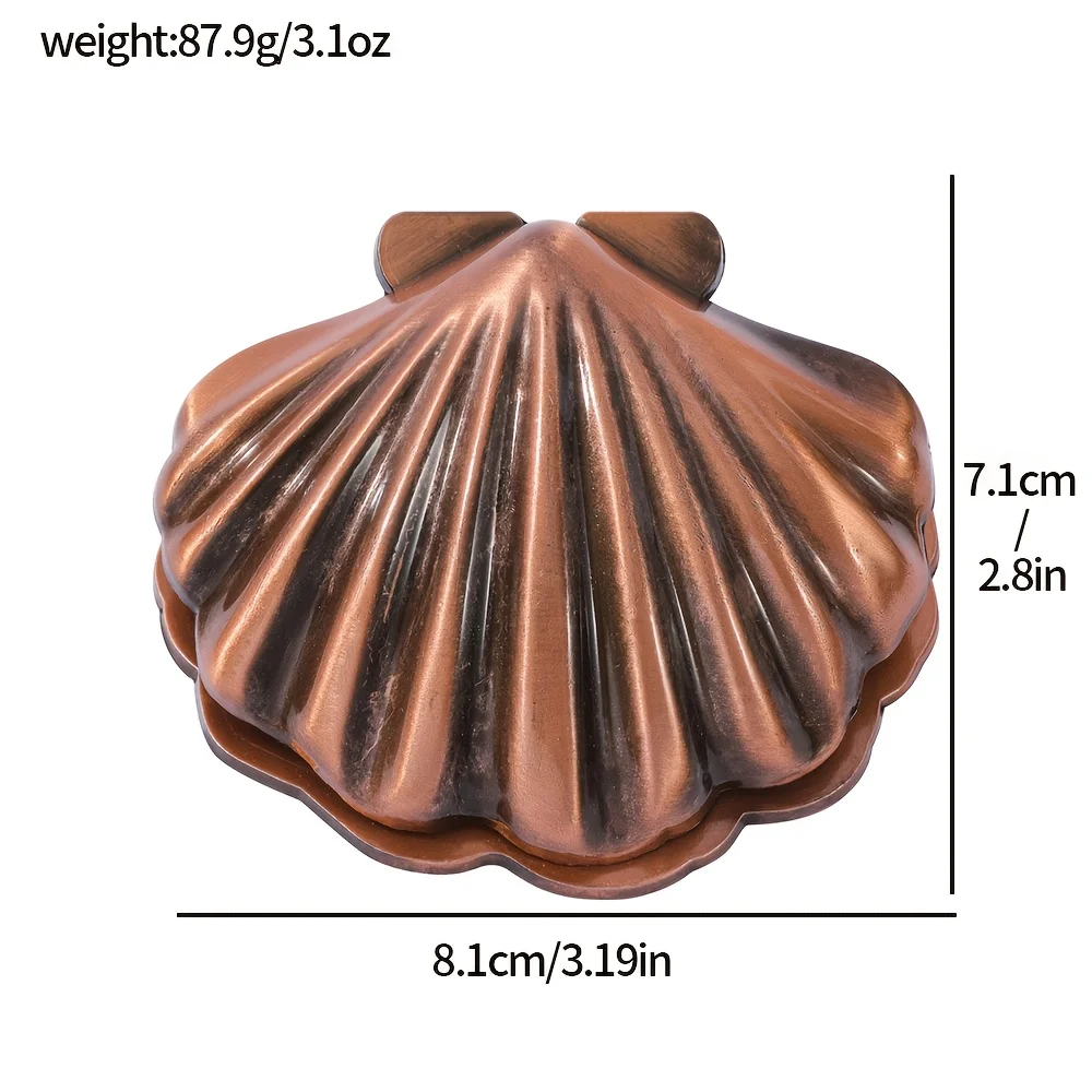 1pc Vintage Shell Metal Journal Clips Reading Accessories for Bookworms Fashion Student Stationery Page Markers Book Accessories