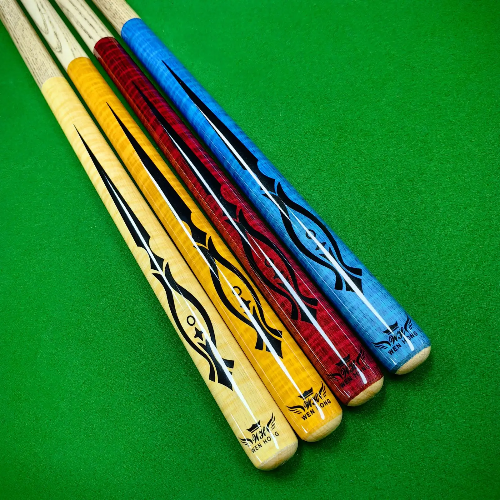 Short Jump Pool Cue, 2-Section Maple Billiard Stick, 13mm Hard Tip Special for Jumping Balls