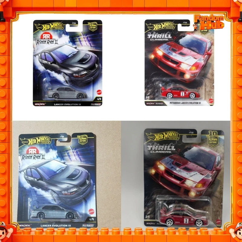 

Genuine Hot Wheels Mitsubishi Lancer Evolution Racing Die-Cast Car Limited Edition 1:64 Collectible Finished Car Model Toy Gift