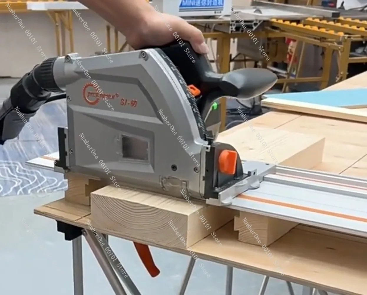 Saw source track 110v woodworking special board cutting satchel type gypsum board 220v single saw multi-angle cutting