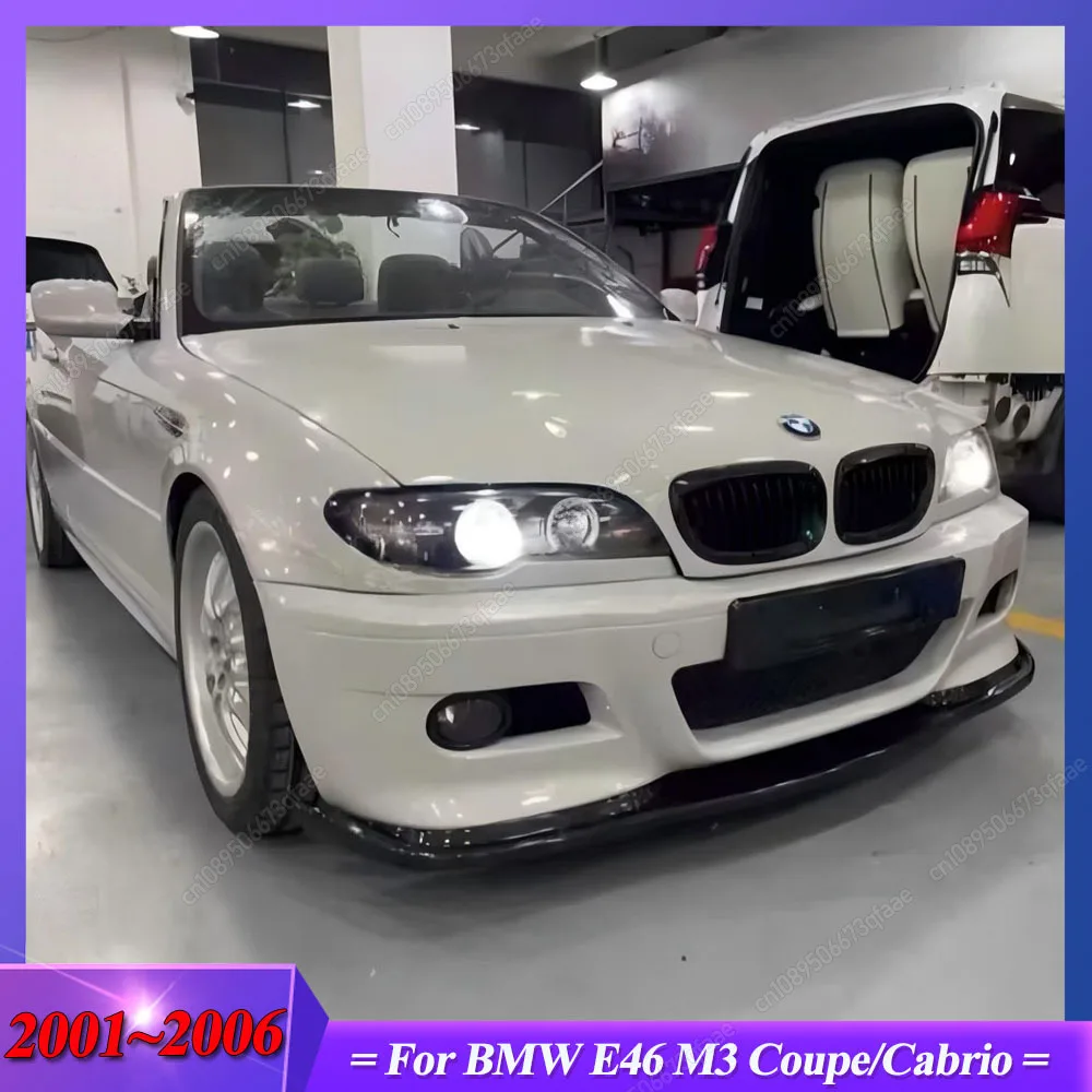 

MP Стиль для BMW E46 M3 Coupe/Cabrio 2001-2006 Автомобильный передний бампер, спойлер, сплиттер, диффузор, ABS, глянцевый черный Bodykits, тюнинг