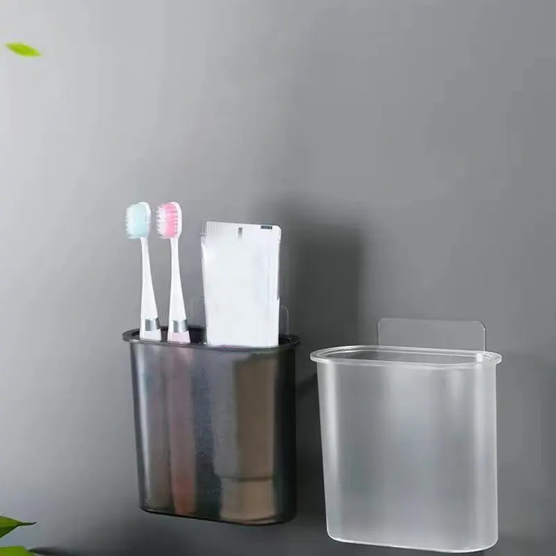 욕실에 대 한 벽 마운트 칫솔 홀더 전기 칫솔 치약 면도기에 대 한 자기 접착제 벽 마운트 칫솔 홀더