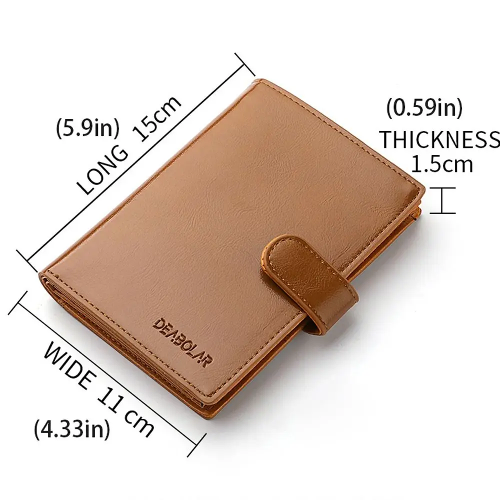 Travel Accessories PU Card Case Large Capacity Passport Holder Women Mony Bag Men Purse Wallets Passport Protective Cover