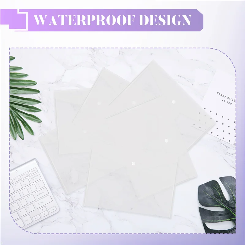 Altamente recomendado-100 Uds. Bolsa de carpetas A4 plástico transparente resistente al agua archivador papel suministros de oficina documentos Pro