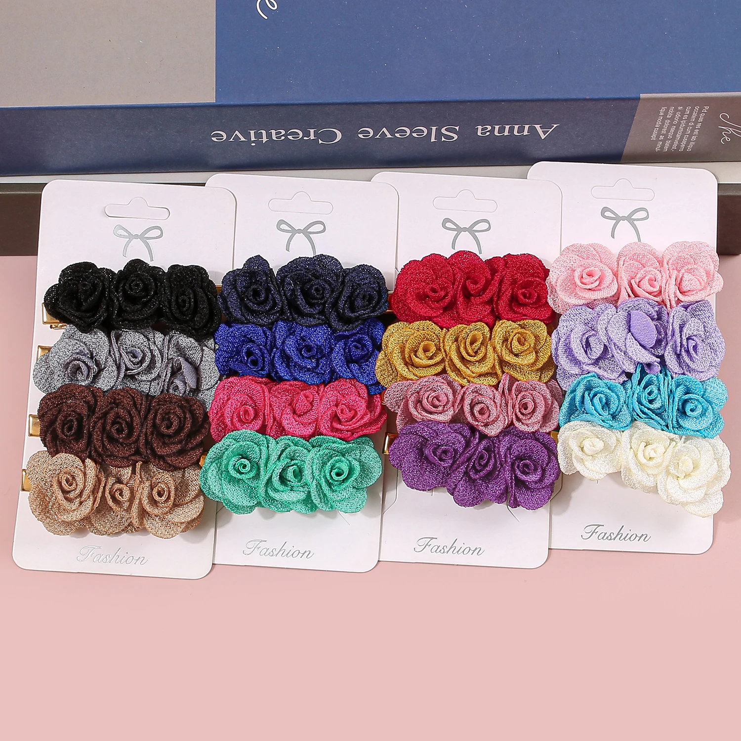 

16/4 шт., модные заколки для волос с цветком камелии, милые заколки для волос с цветком, заколки для женщин и девочек, детские аксессуары для волос