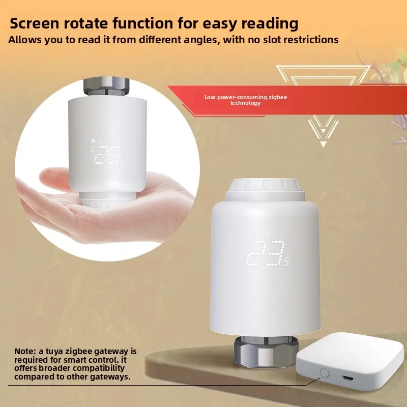 Smart home heating temperature control valve app timed energy saving constant warm air valve temperature control intelligent trv