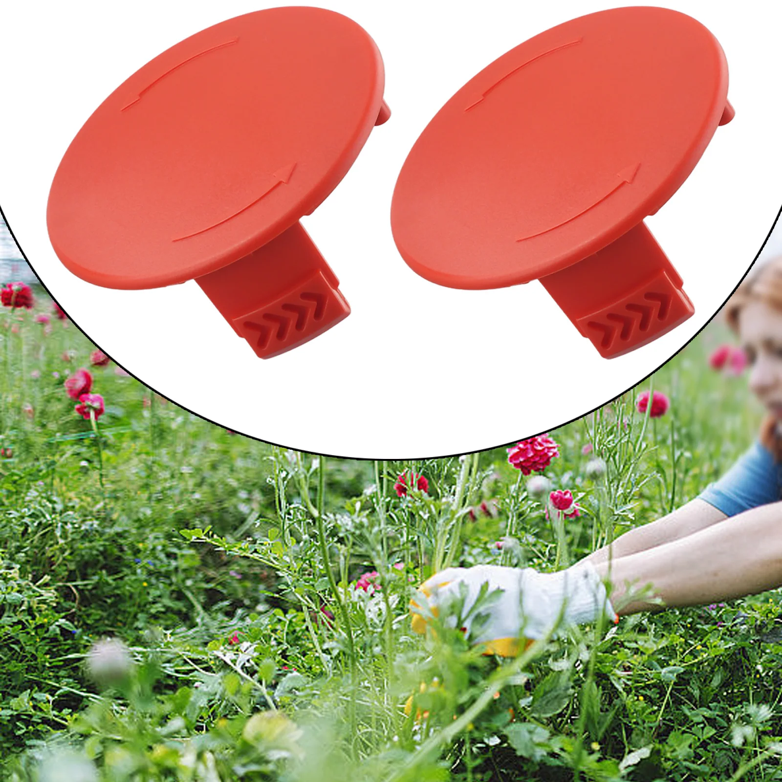 

2 Pack Spool Cap Fits High Quality Strimmer F016F04841 For Cordless Grass Trimmer Lawn Mower Replacement Tool Garden Tool