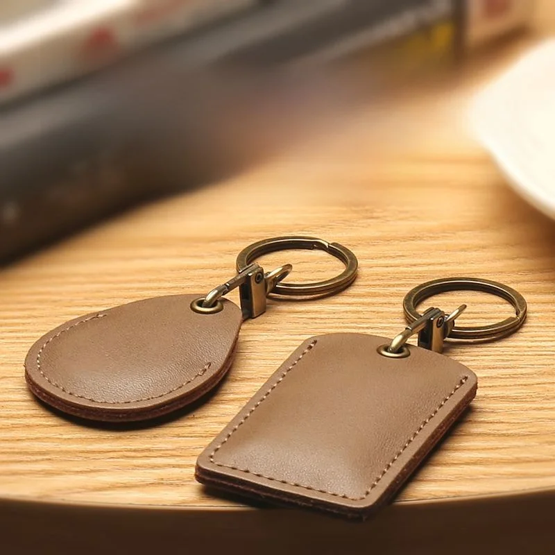 Rectangular Access Control Card Holder Keychain Integrated Elevator Card Protective Cover Waterdrop Shaped  Bus Card
