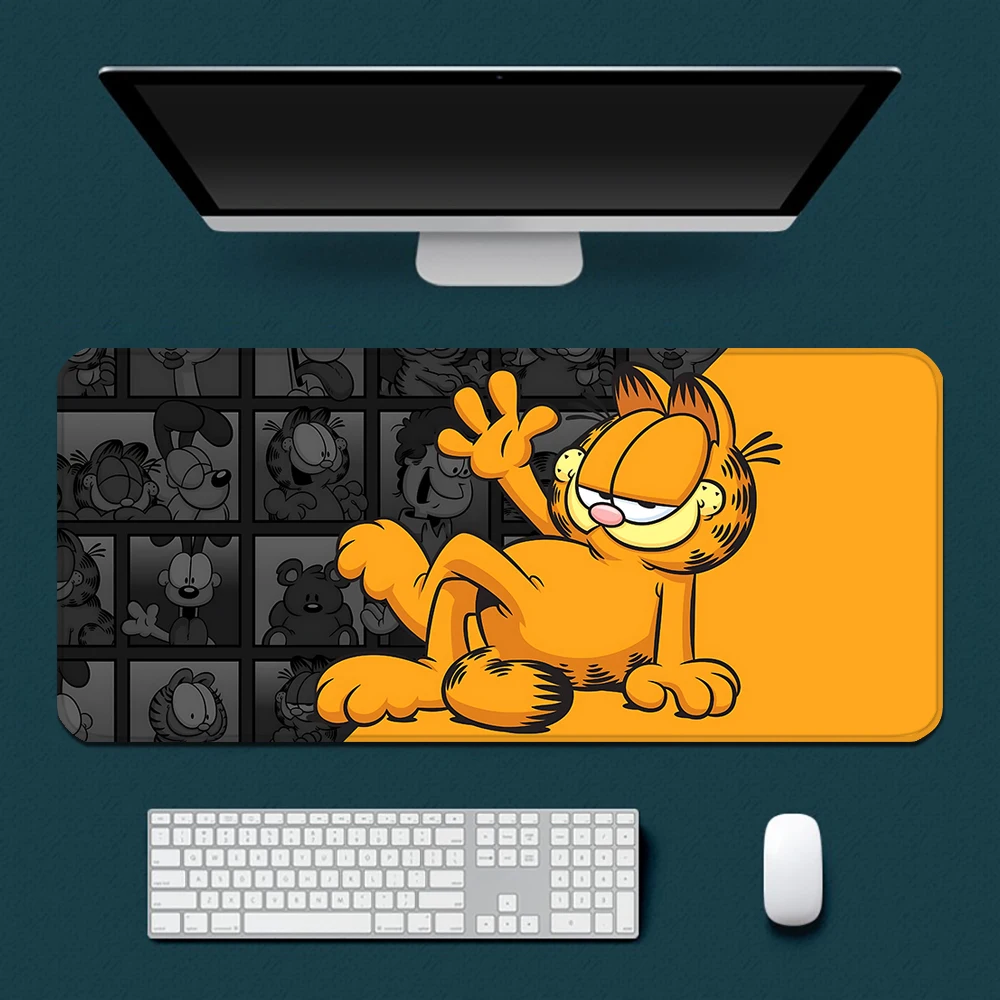 

Cartoon Cute Funny G-GarfieldS Mousepad Printing Computer Gamers Locking Edge Non-slip Mouse Pad XXL90x40cm Keyboard PC Desk Pad