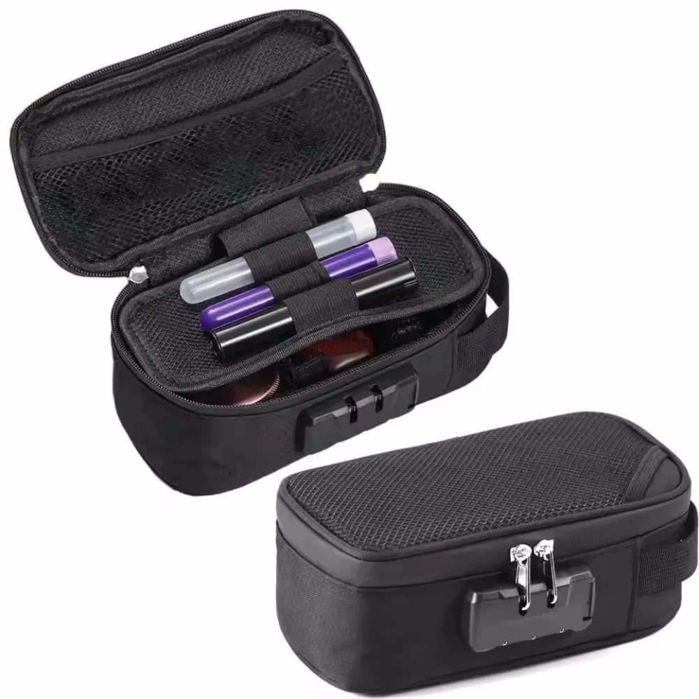 Anti-Odor Pipe Bag Large Capacity Travel Codelock Anti-Odor Bag Pipe Bag Cross Border Portable Smoking Kit for Travel Gift