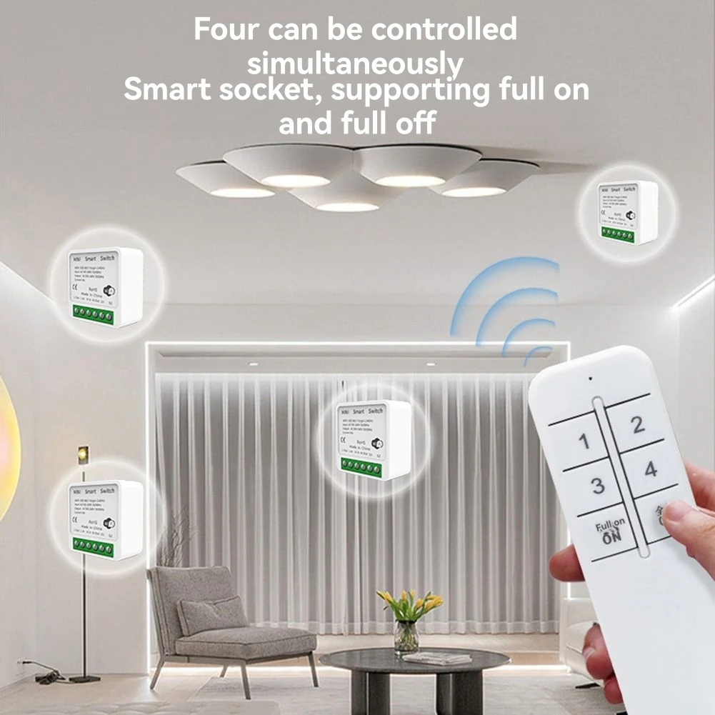 A69ZBG! 10PCS 16A Wifi Smart Switch Switches Module 2 Way Control Work with Tuya Smart Life Home Switch
