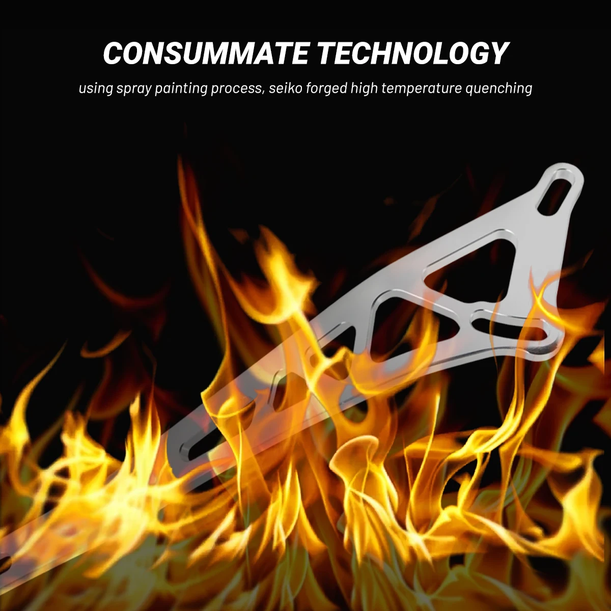 Motorcycle Exhaust Pipe Bracket, Made of Aluminum Alloy Material, With a Two-Color Hollow Design and Accessory Components - view 5