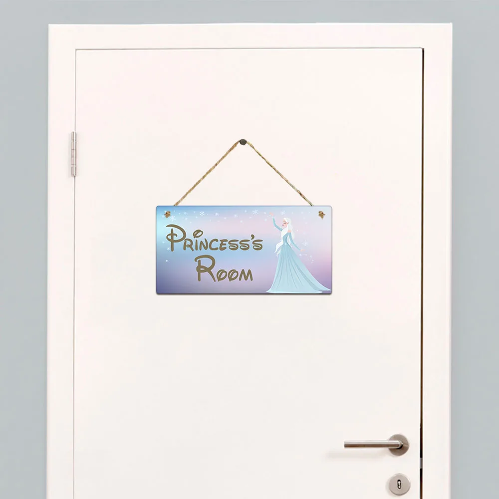 

1pc princess amusing Fashion Custom Name Wall Hanging Sign Art Plaque For door Decor