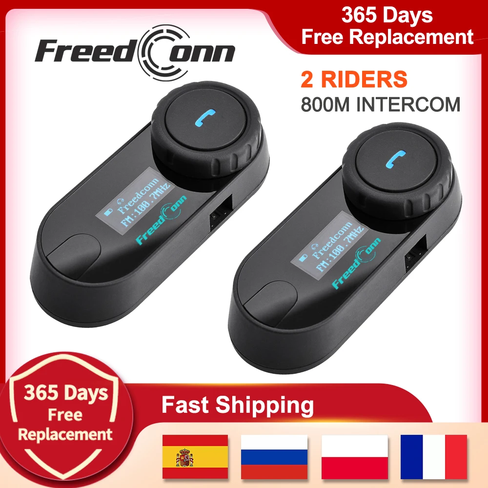 FreedConn Bluetooth Motorrad Intercom Headset 4