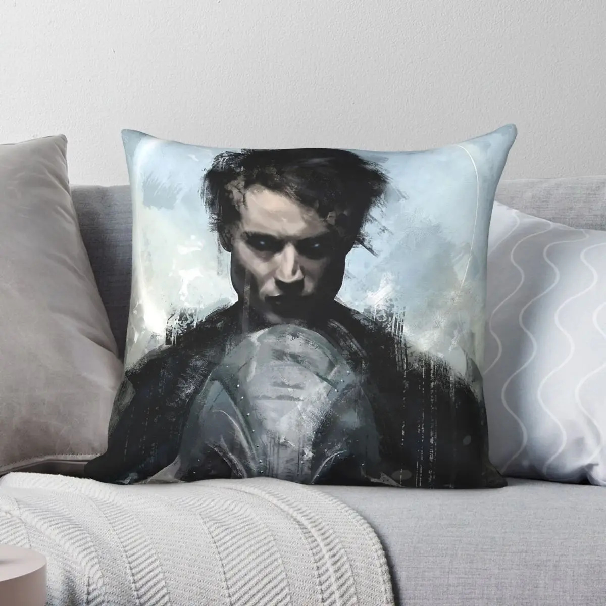 The Sandman Morpheus Dream Square Pillowcase Polyester Linen Velvet Pattern Zip Decor Car Cushion Cover 45x45