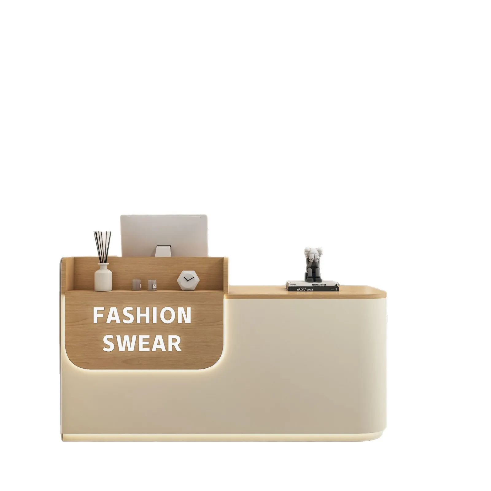 Log wind clothing store checkout page store small beauty salon haircut front desk women's clothing store Internet celebrity bar