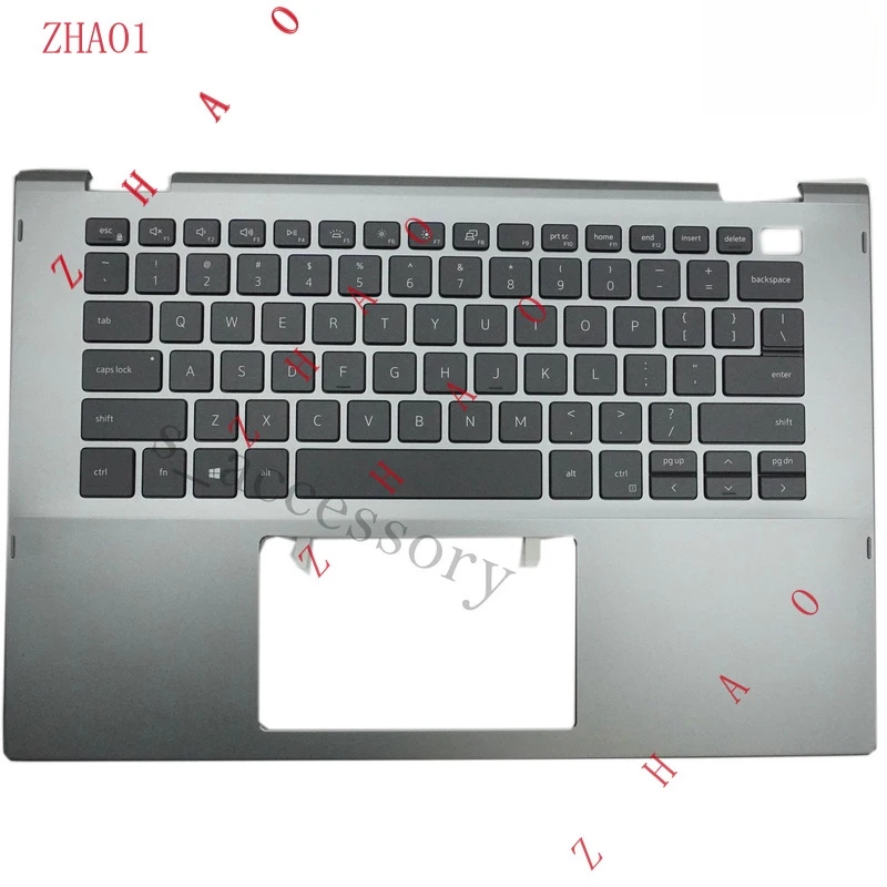 Novo Teclado com Palmrest Retroiluminado 2-em-1 para Dell Inspiron 14 5406 5400 P126G 0RW1F8 US