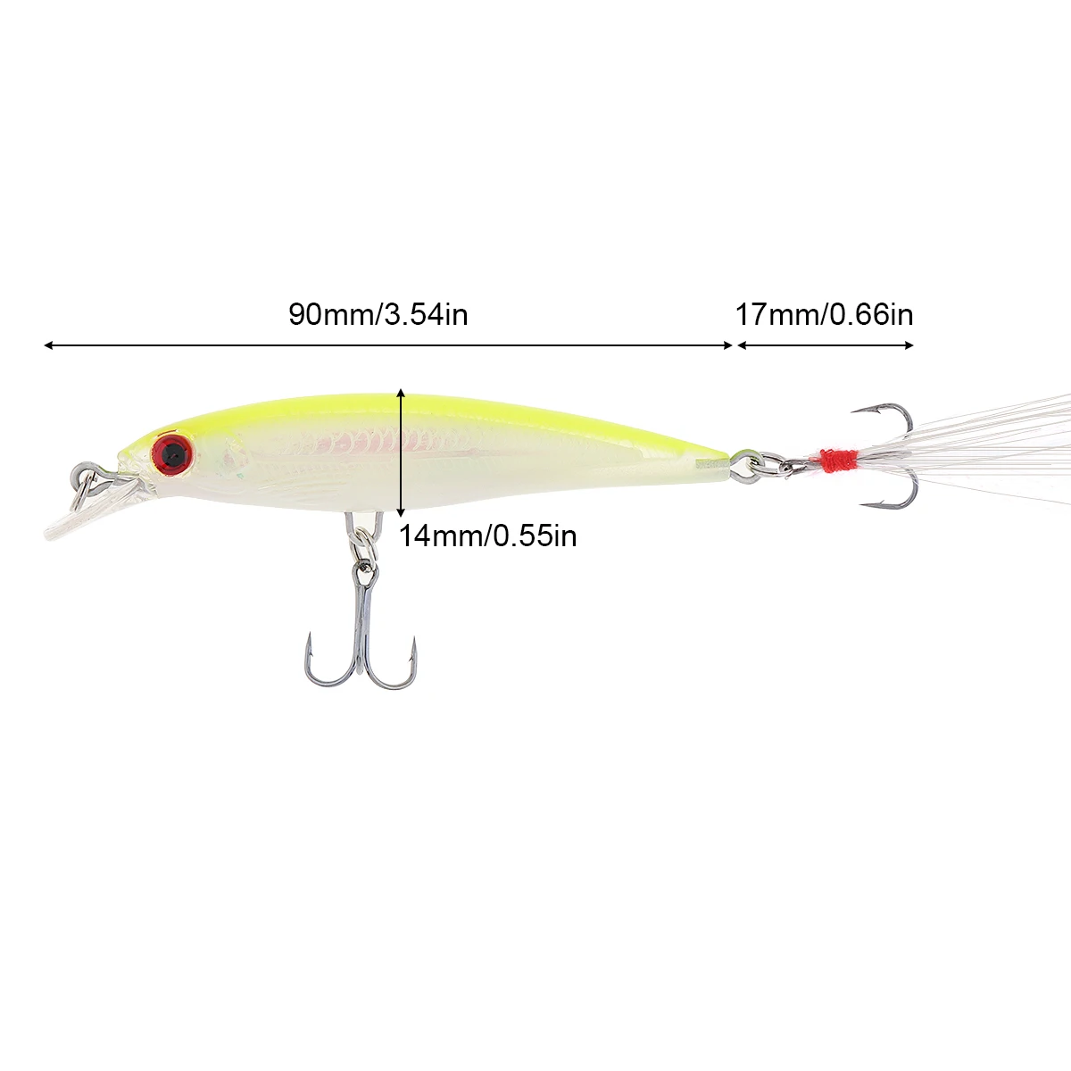10 قطعة/الوحدة 9 سنتيمتر 8 جرام محاكاة الأسماك البلاستيك الصلب الطعم لصيد سمك الشبوط مع صيد السمك هوك ، أسماك الصيد إغراء دعوى #2