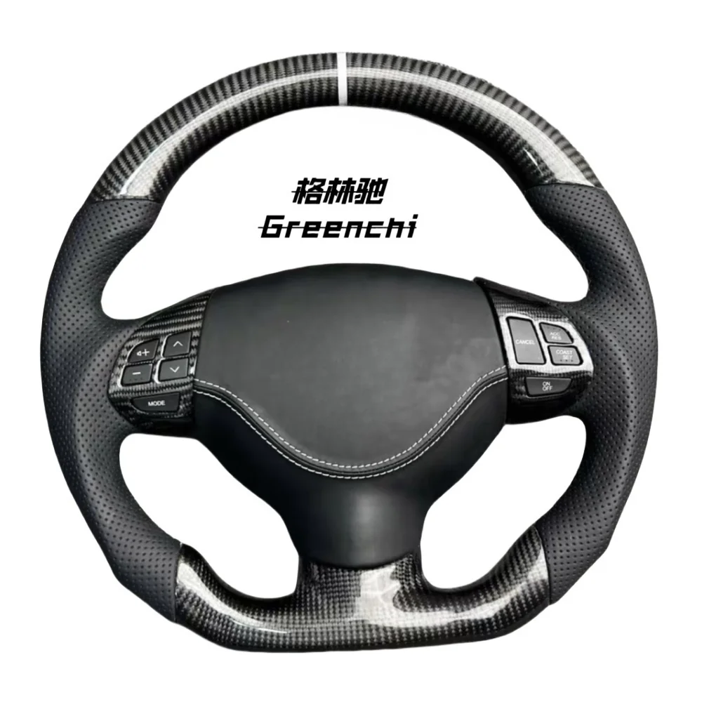 

Customized Forged Carbon Fiber Steering Wheel for Mitsubishi Outlander Racing Style Sports Design Without airbags