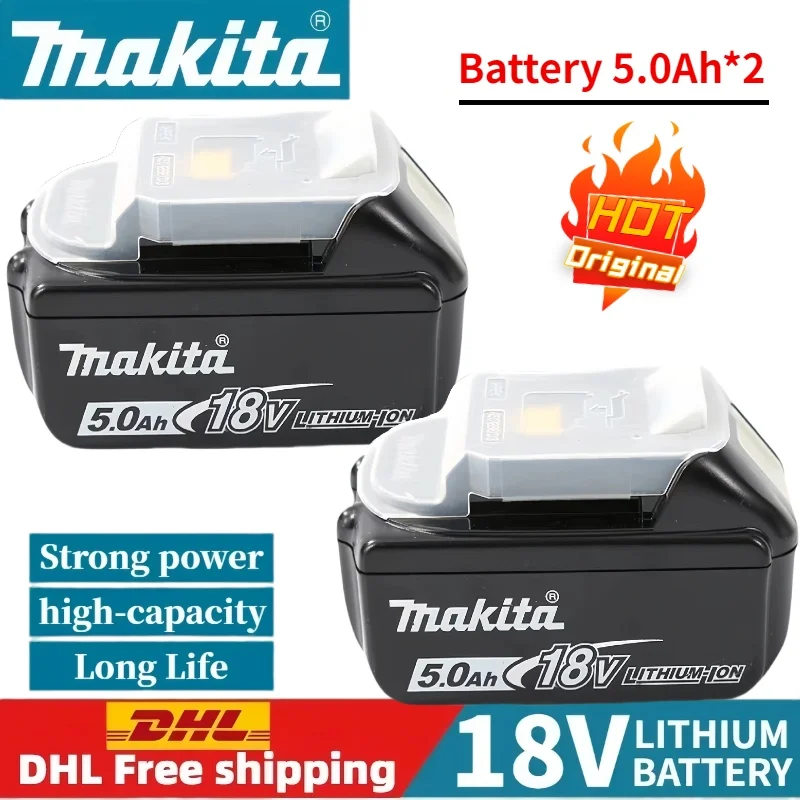 

100% genuine 18V Makita battery replaceable Makita 18V BL1830B BL1840B BL1850B BL1860B with charger set for Makita power tools