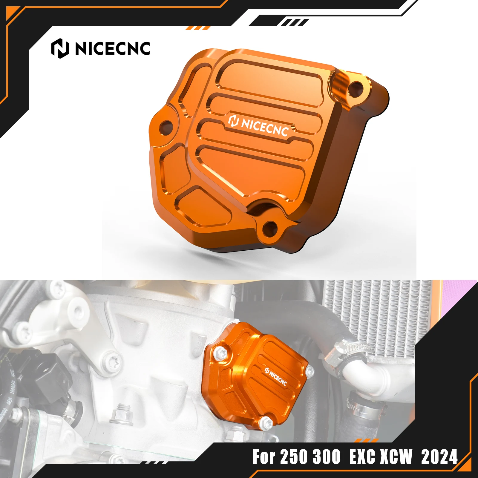 

NICECNC For KTM EXC 300 EXC 250 SX 250 2024 Right Power Valve Cover Guard For Husqvarna TE 300 TE 250 For GasGas EC 300 EC 250