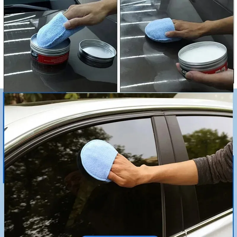 10Pcs Car Detailing Applicator Pads Car Care Waxing Polish Sponges Soft Microfiber Round Pocket Foam Sponges Car Cleaning Tools view 3
