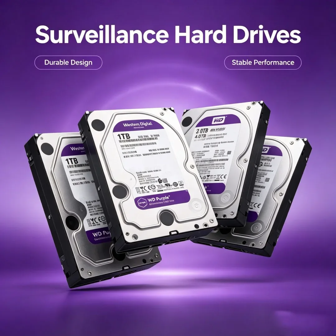 웨스턴 디지털 WD 퍼플 HDD 1TB 2TB 3TB 4TB SATA 6.0Gb/s 3.5인치 하드 드라이브 디스크 (보안 시스템 비디오 레코더용 SSD 하드 디스크)