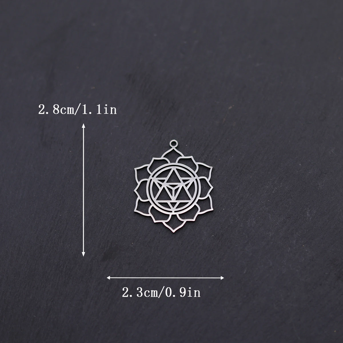 3pcs Merkaba Chakra Pendant Star Tetrahedron Sacred Charm For Necklace Earrings Jewelry Making Stainless Steel DIY Accessories