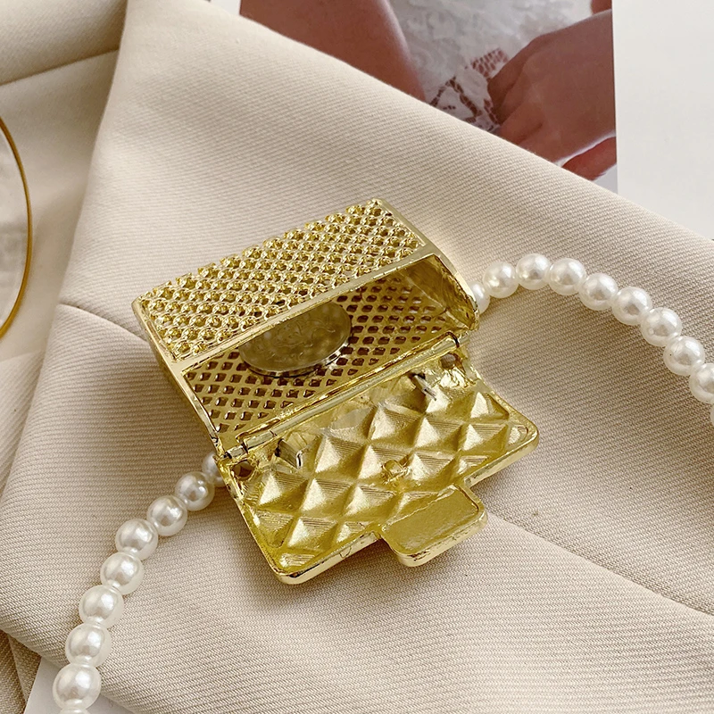 Fashionable Metal Shoulder Bags for Women High quality Crossbody Bag Designer Clothing Accessories Satchel Cute Mini Diamond Bag