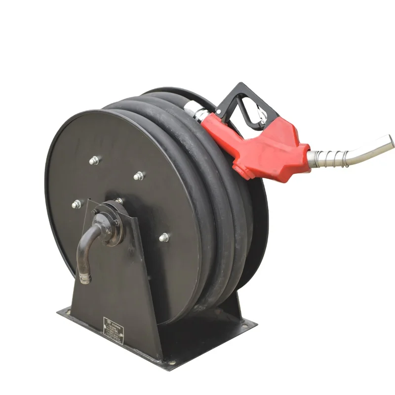 Sinocls Automatic Retractable 1inch 15 Meters Diesel Fuel Delivery Hose Reels