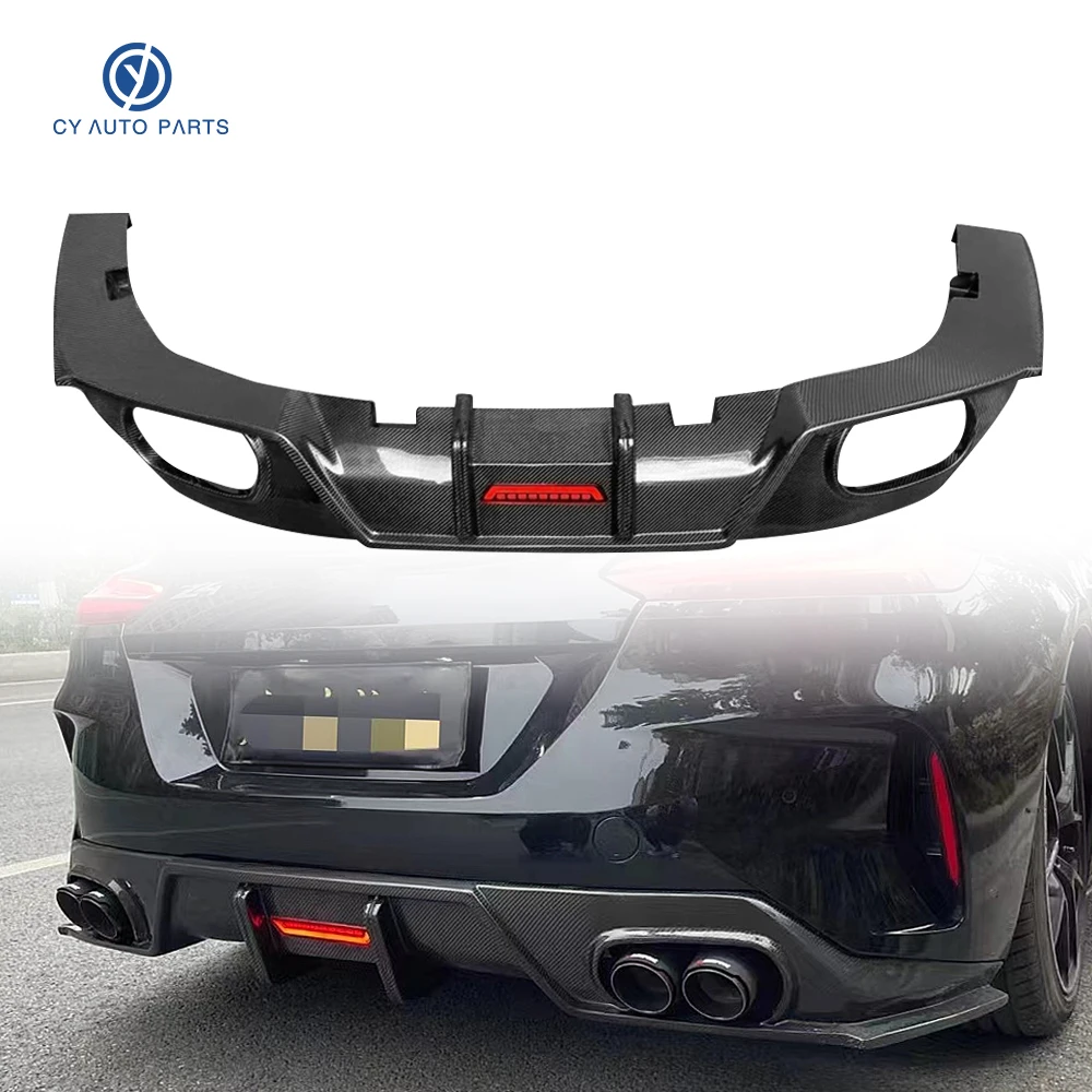 

Real Carbon Fiber Rear Bumper Diffuser Splitter With Led For BMW Z Series Z4 G29 2019+