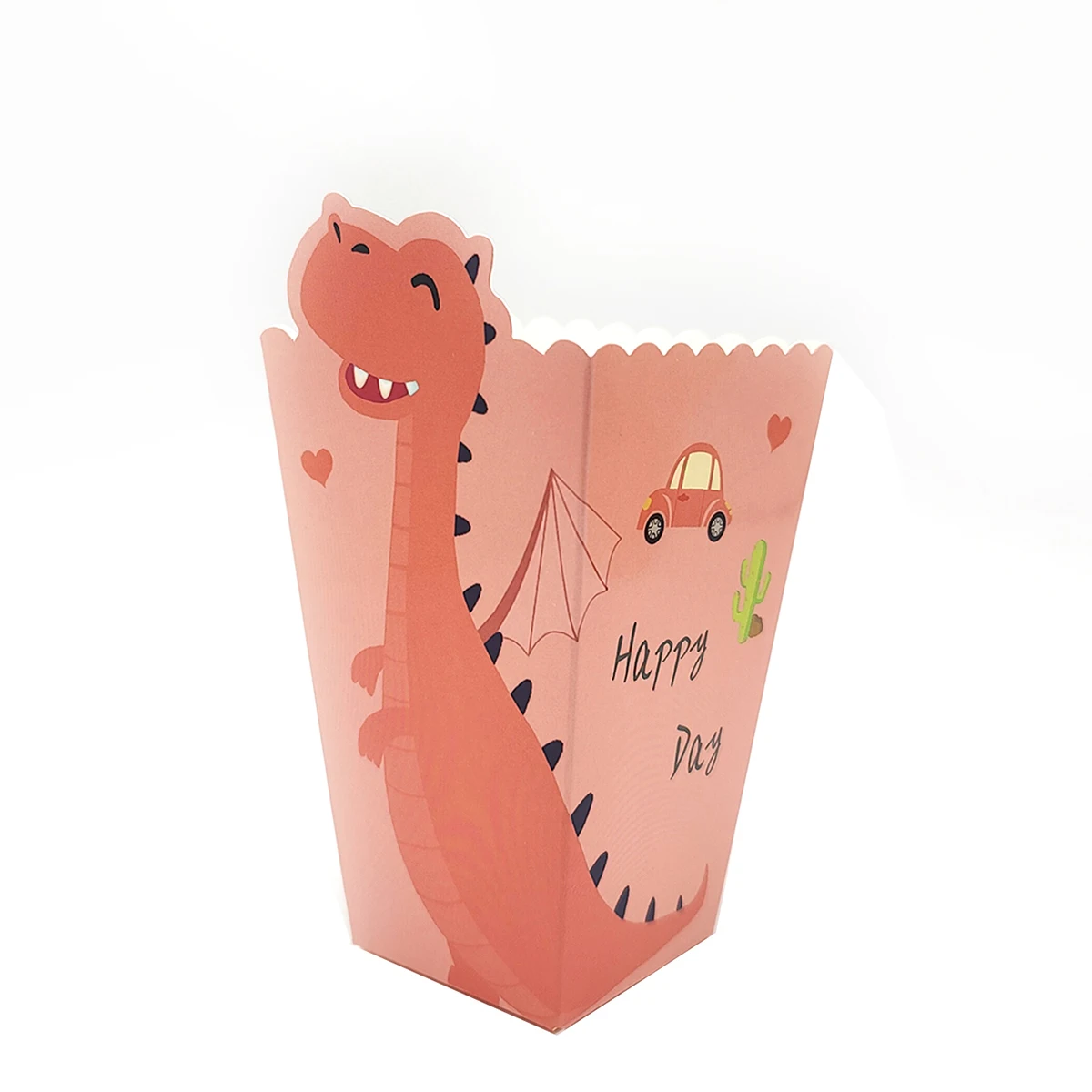 12/48 Stück Gemischte Dinosaurier-Popcorn-Boxen in Vier Stilen, Verpackungsboxen für Party, Hochzeit und Backzubehör – Detail 6