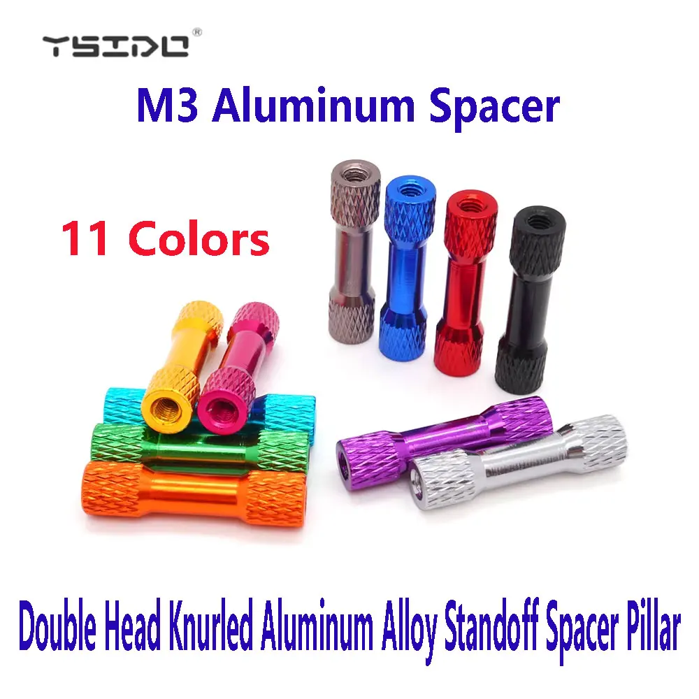 M3 30/35mm Aluminum Spacer Double Head Knurled Aluminum Alloy Standoff Spacer Pillar with RC Multicolor FPV Drone Accessories