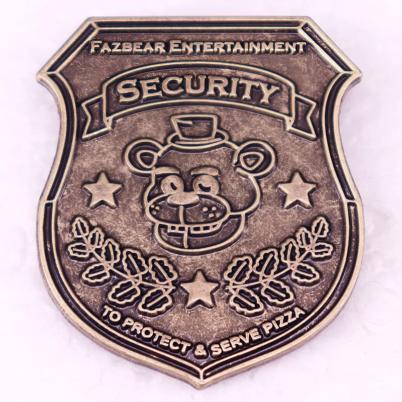 C4818 Horror Game Bear Style Metal Badges Lapel Pins for Backpack Brooches for Clothing Enamel Pins Jewelry Halloween Decoration